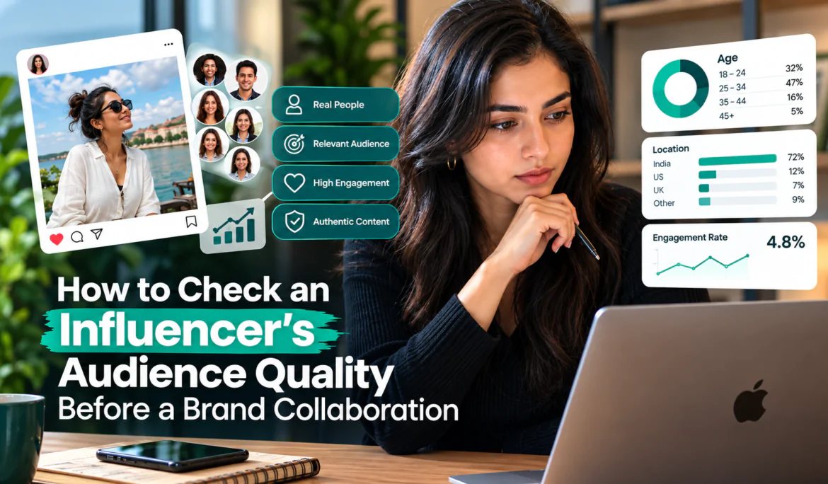 Influencer audience quality analysis before brand collaboration