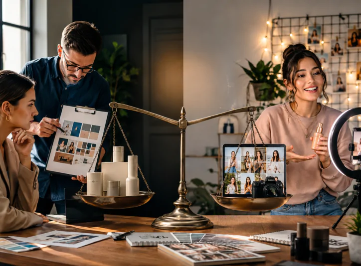 Influencer brand guidelines balancing brand consistency and creative freedom
