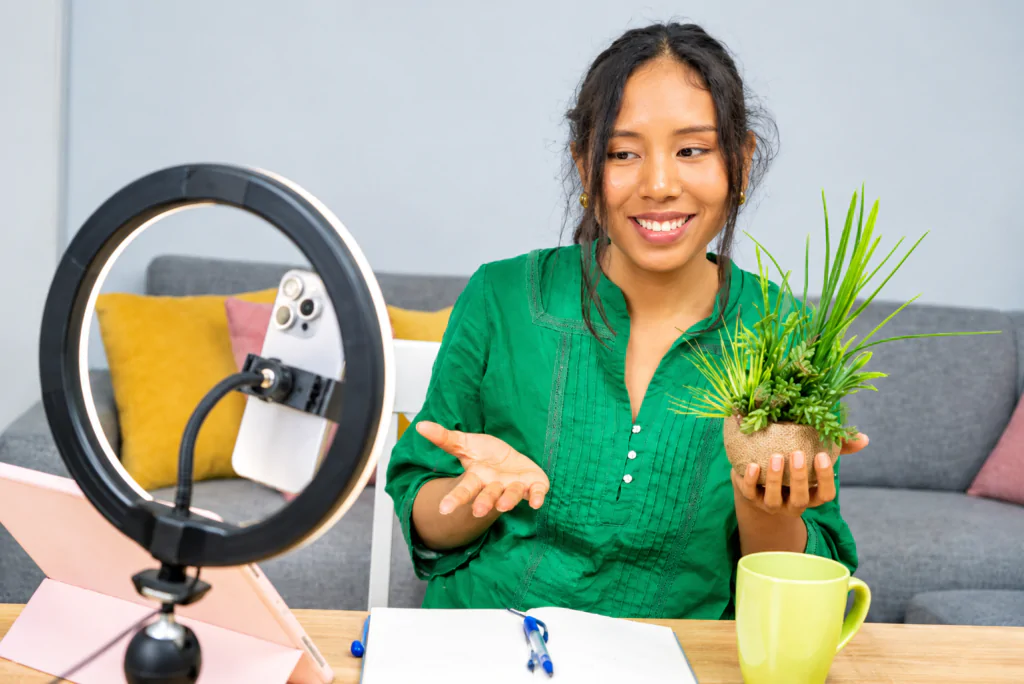 Digital marketing team tracking leads from creator campaigns